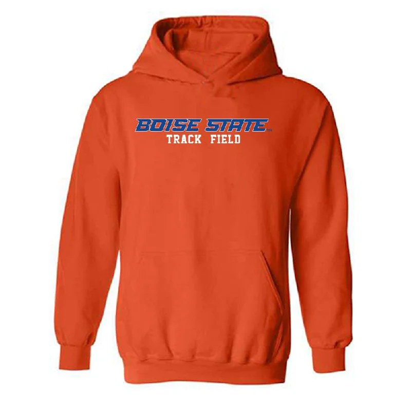 Boise State - NCAA Women's Track & Field : Lizbeth Soto - Classic Fashion Shersey Hooded Sweatshirt Hoodie with Slim Fit Tailored Modern