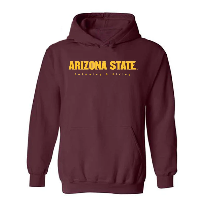 Arizona State - NCAA Women's Swimming & Diving : Charli Brown - Classic Shersey Hooded Sweatshirt Zip Hoodie Drawstring Kangaroo Pocket