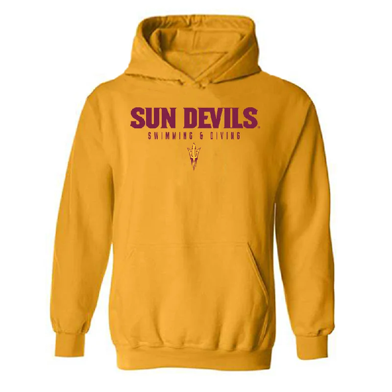 Arizona State - NCAA Women's Swimming & Diving : Charli Brown - Classic Shersey Hooded Sweatshirt Hoodie with Lining Warm Insulated