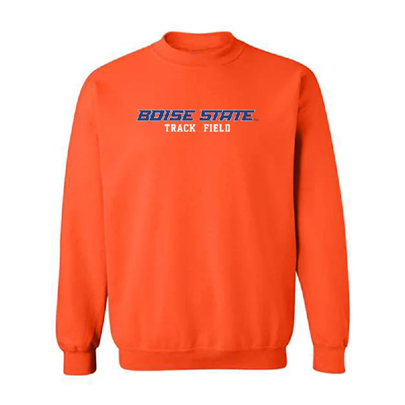 Boise State - NCAA Women's Track & Field : Lizbeth Soto - Classic Fashion Shersey Crewneck Sweatshirt Hoodie with Longline Fit Extended Stylish