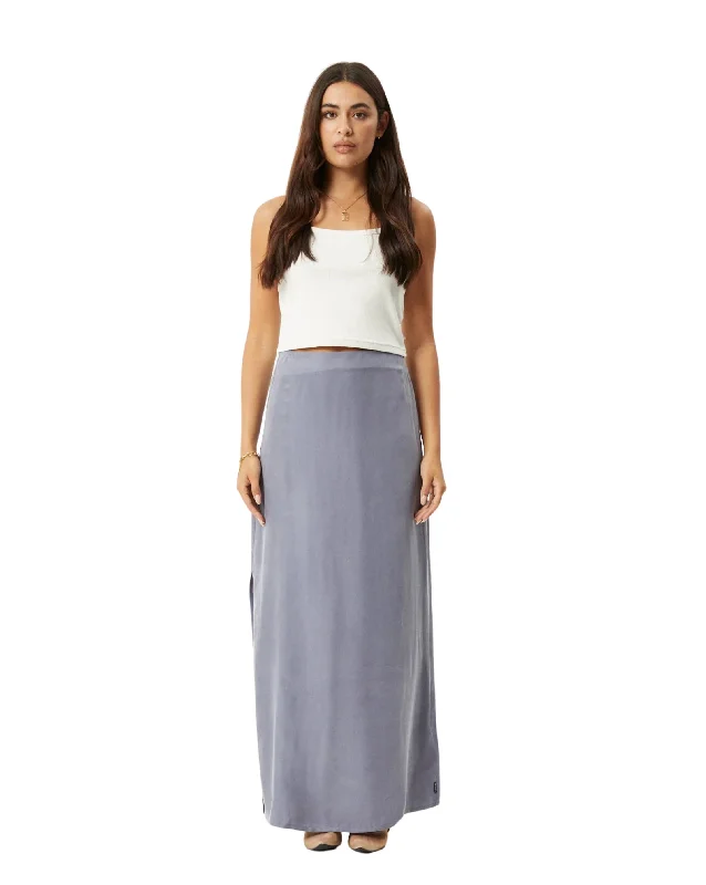 Grace Cupro Recycled Maxi Skirt silk skirt elegant