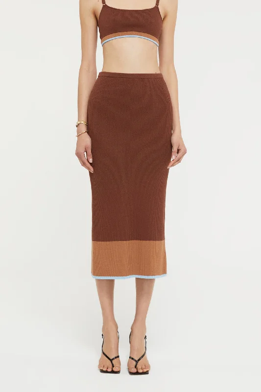 Hazel Skirt leather skirt bold