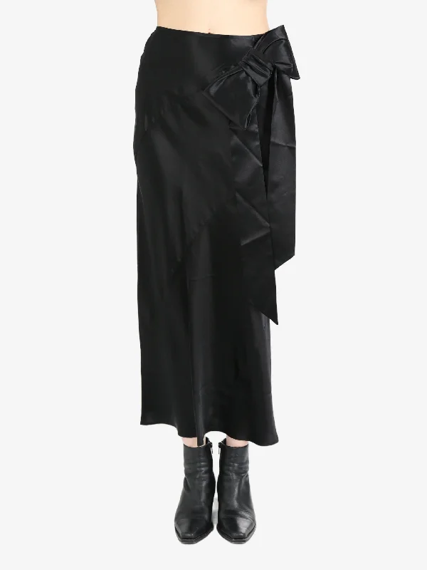 SIMONE ROCHA - Women W/Bow Detail Spiral Midi Skirt corduroy skirt cozy
