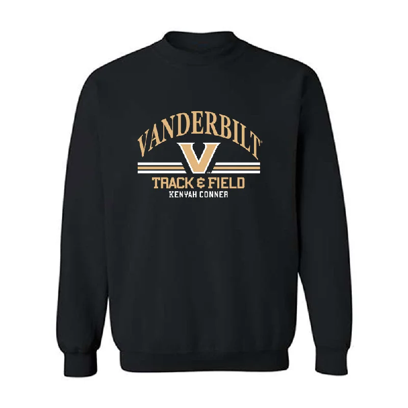 Vanderbilt - NCAA Women's Track & Field : Kenyah Conner - Classic Fashion Shersey Crewneck Sweatshirt Hoodie with Mock Neck Collared Structured