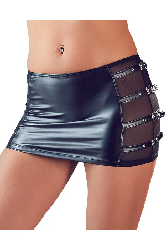 Cottelli Party Mini Skirt with Buckles cashmere skirt soft