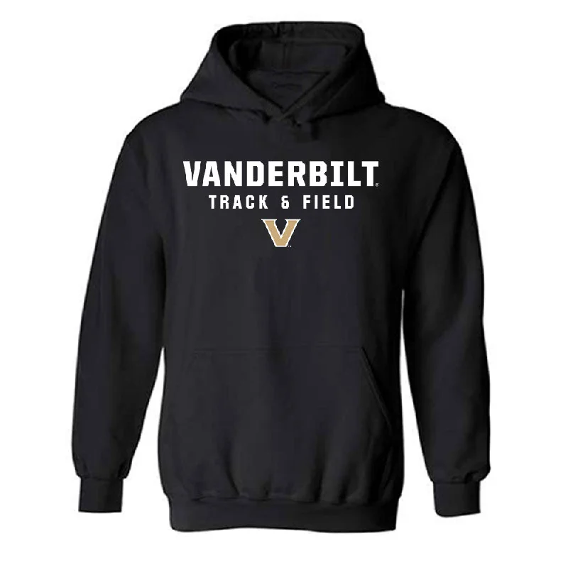 Vanderbilt - NCAA Women's Track & Field : Kenyah Conner - Classic Shersey Hooded Sweatshirt Hoodie with Hem Ribbing Snug Secure