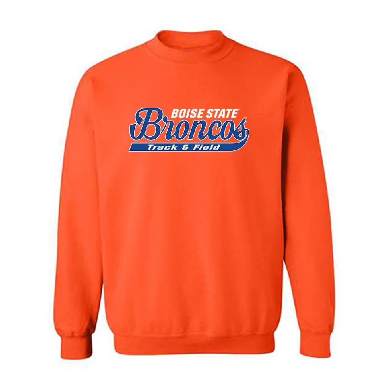 Boise State - NCAA Women's Track & Field : Lizbeth Soto - Classic Shersey Crewneck Sweatshirt Hoodie with Batwing Sleeves Loose Dramatic