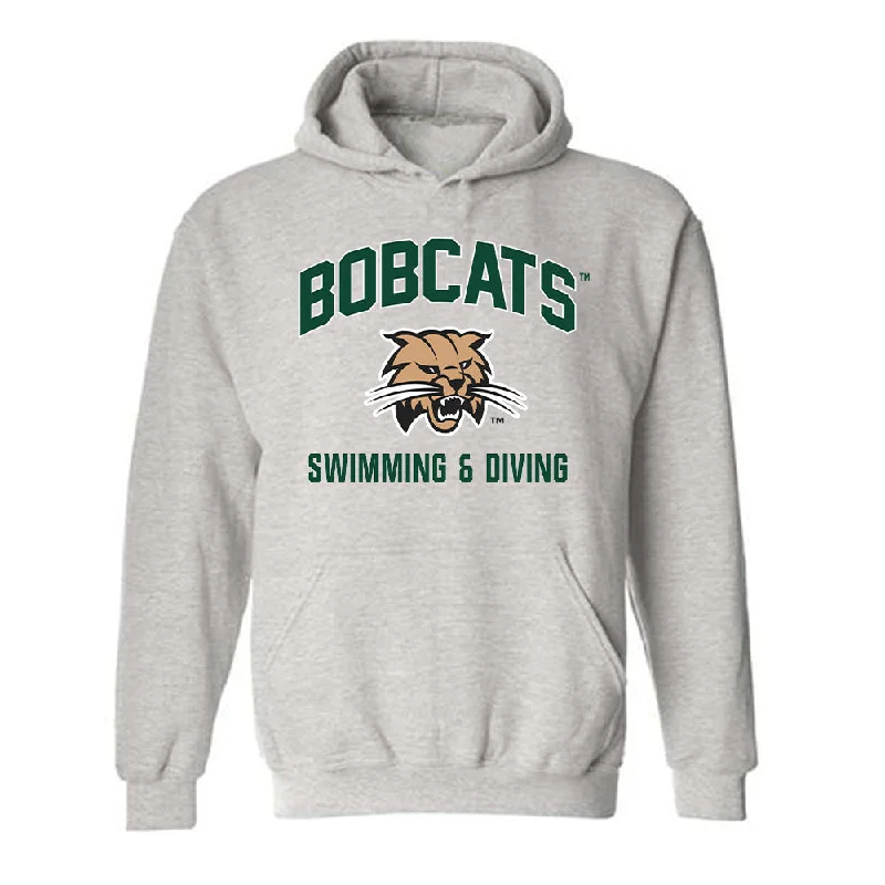 Ohio - NCAA Women's Swimming & Diving : Katie Buroker - Sports Shersey Hooded Sweatshirt Hoodie with Color Block Contrast Stylish