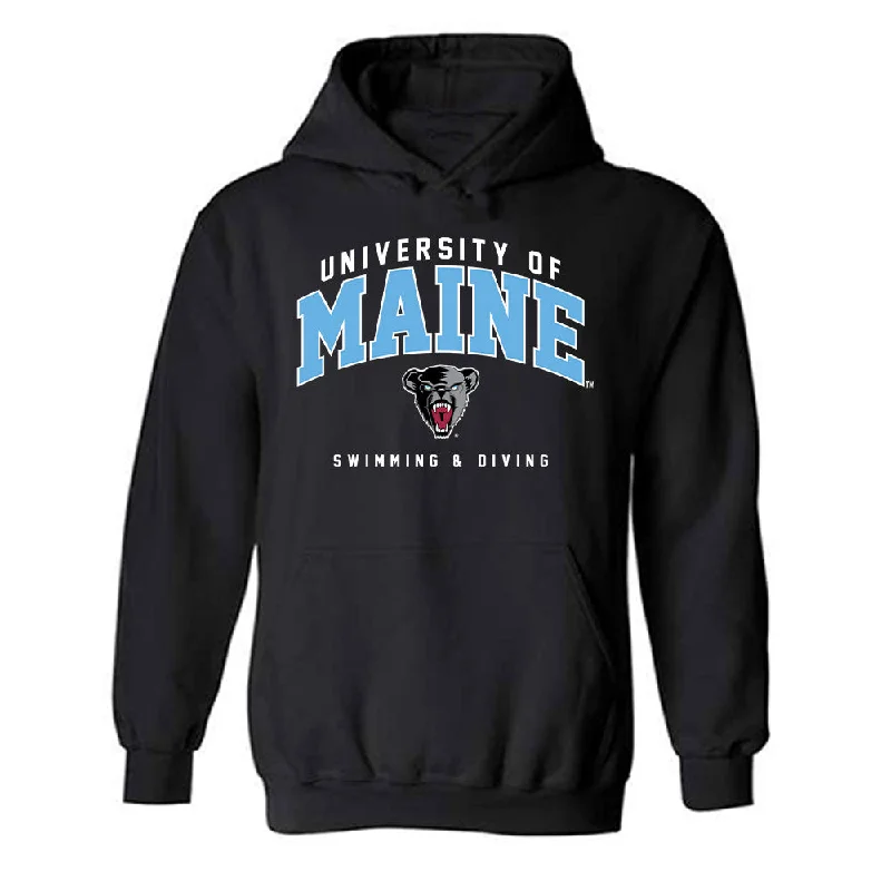 Maine - NCAA Women's Swimming & Diving : Nicki Harkins - Classic Shersey Hooded Sweatshirt Hoodie with Emblem Brand Identity