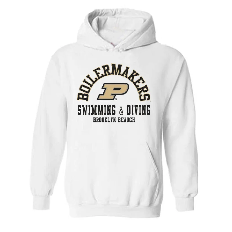 Purdue - NCAA Women's Swimming & Diving : Brooklyn Beauch - Classic Fashion Shersey Hooded Sweatshirt Hoodie with Zipper Versatile Modern Purdue - NCAA Women's Swimming & Diving : Brooklyn Beauch - Classic Fashion Shersey Hooded Sweatshirt Hoodie with Zipper Versatile Modern