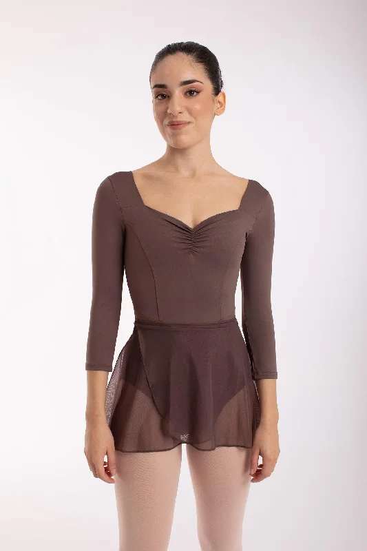 Intermezzo 7131 Falred 2 Wrap Ballet Skirt With Ties button skirt front