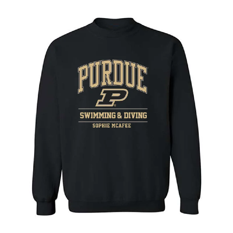 Purdue - NCAA Women's Swimming & Diving : Sophie McAfee - Classic Fashion Shersey Crewneck Sweatshirt Hoodie with Hem Lace Feminine Delicate Purdue - NCAA Women's Swimming & Diving : Sophie McAfee - Classic Fashion Shersey Crewneck Sweatshirt Hoodie with Hem Lace Feminine Delicate