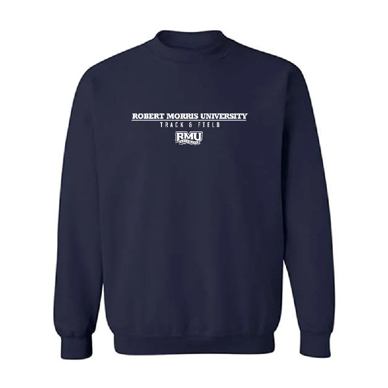 Robert Morris - NCAA Women's Track & Field : Dea Monz - Classic Shersey Crewneck Sweatshirt Hoodie with Rolled Sleeves Casual Relaxed
