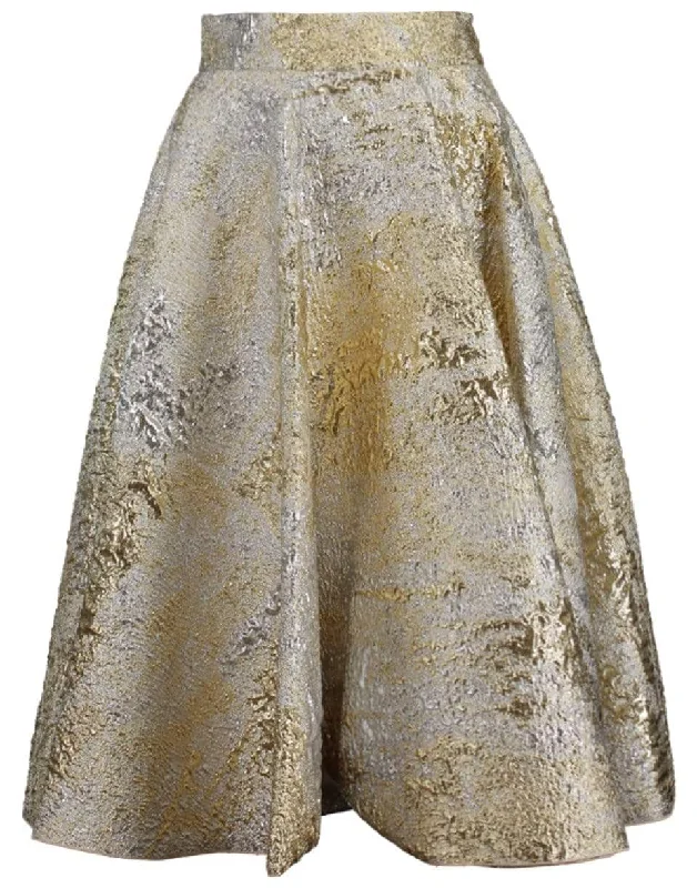 Jacquard Midi Skirt lace skirt romantic