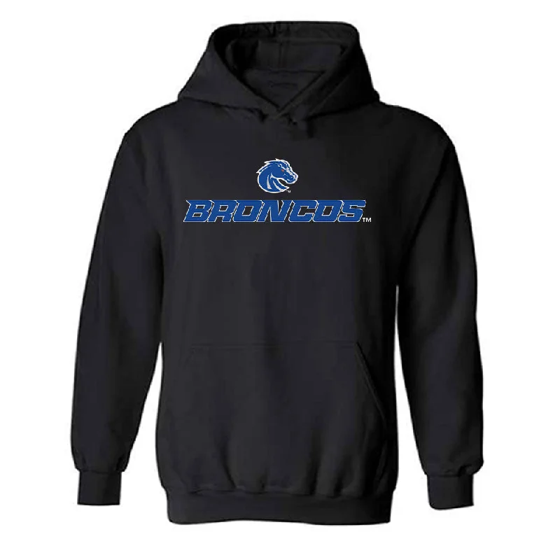 Boise State - NCAA Women's Track & Field : Lizbeth Soto - Classic Fashion Shersey Hooded Sweatshirt Hoodie with Raglan Sleeves Sporty Comfortable