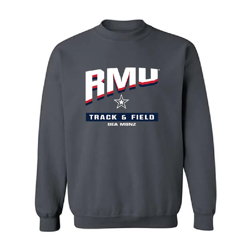 Robert Morris - NCAA Women's Track & Field : Dea Monz - Classic Fashion Shersey Crewneck Sweatshirt Hoodie with High Neck Warm Protective