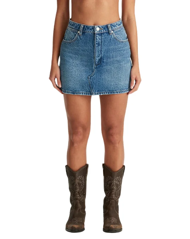 Repair Mini Skirt leather skirt bold