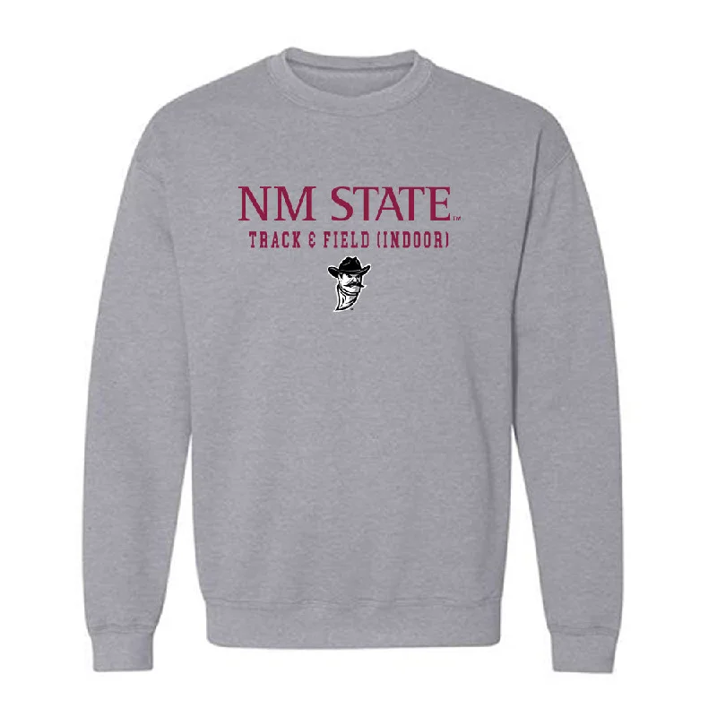 NMSU - NCAA Women's Track & Field (Indoor) : T'Erica Boyd - Crewneck Sweatshirt Classic Shersey Hoodie with Stripes Bold Sporty NMSU - NCAA Women's Track & Field (Indoor) : T'Erica Boyd - Crewneck Sweatshirt Classic Shersey Hoodie with Stripes Bold Sporty