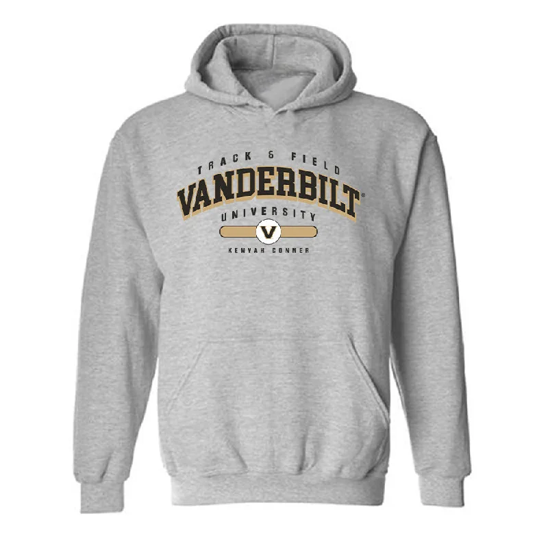 Vanderbilt - NCAA Women's Track & Field : Kenyah Conner - Classic Fashion Shersey Hooded Sweatshirt Hoodie with Toggle Buttons Decorative Unique