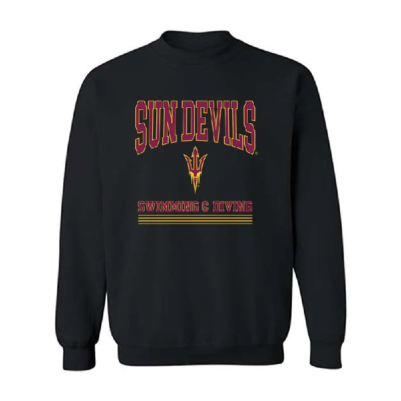 Arizona State - NCAA Women's Swimming & Diving : Charli Brown - Classic Fashion Shersey Crewneck Sweatshirt Hoodie with Fur Luxurious Winter