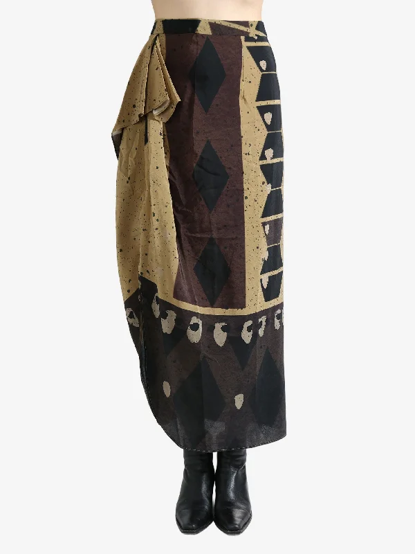 YANGKEHAN - Women Panel Graphic Long Skirt lace skirt elegant