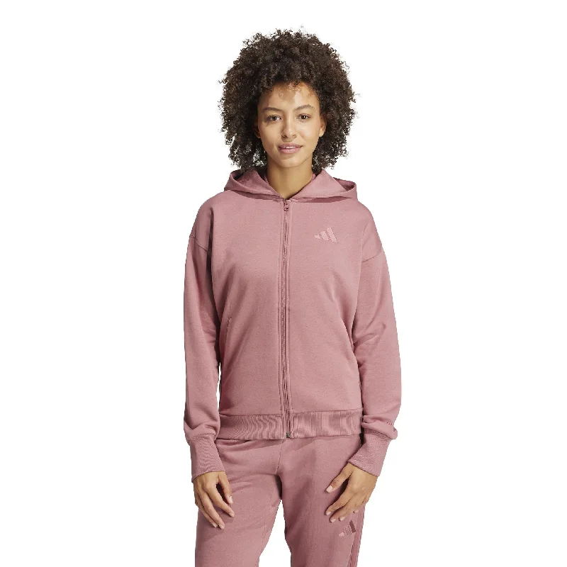adidas All SZN Womens Full-Zip Hoodie Hoodie Dress Longline Feminine