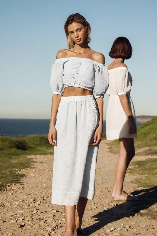 Dakota Midi Skirt velvet skirt sumptuous