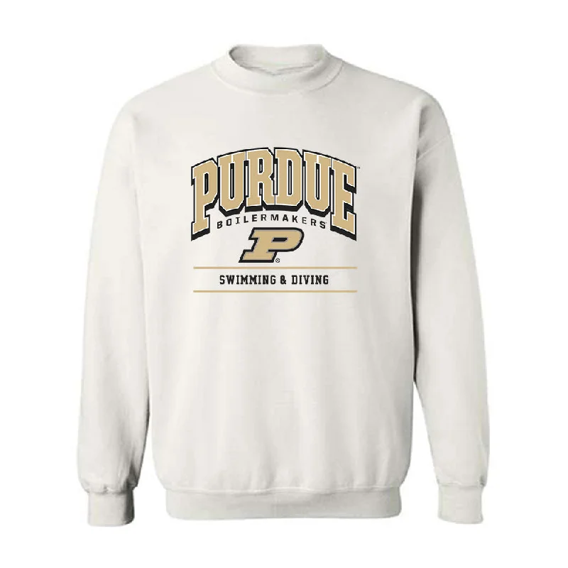 Purdue - NCAA Women's Swimming & Diving : Sienna Nitke - Classic Shersey Crewneck Sweatshirt Hoodie with Thumb Holes Functional Cozy Purdue - NCAA Women's Swimming & Diving : Sienna Nitke - Classic Shersey Crewneck Sweatshirt Hoodie with Thumb Holes Functional Cozy