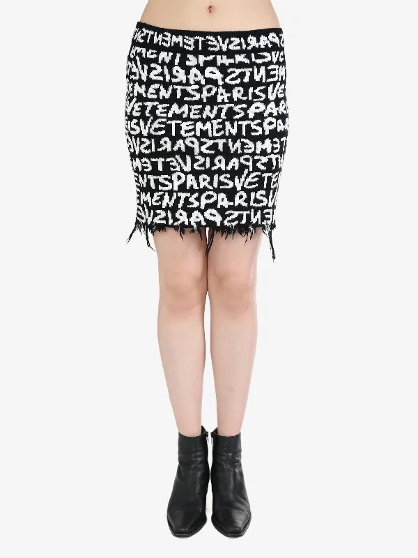 VETEMENTS - Unisex Paris Monogram Mini Skirt corduroy skirt comfortable