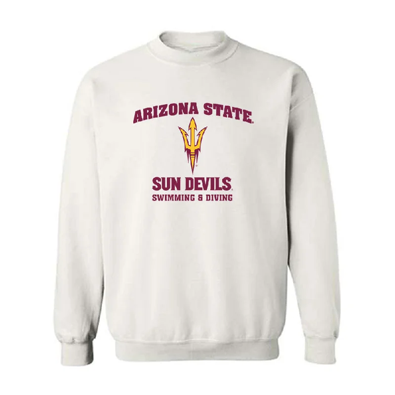 Arizona State - NCAA Women's Swimming & Diving : Charli Brown - Sports Shersey Crewneck Sweatshirt Hoodie with Ribbed Cuffs Snug Fit Comfort