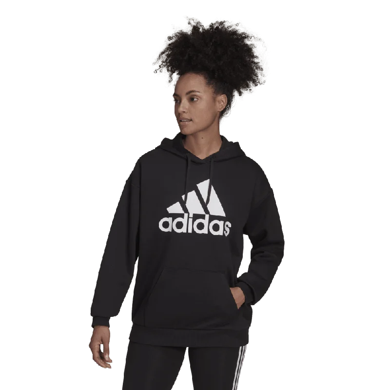 adidas Essentials Logo Boyfriend Womens Fleece Hoodie Hoodie with Logo Branding Identity adidas Essentials Logo Boyfriend Womens Fleece Hoodie Hoodie with Logo Branding Identity