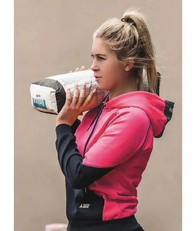 Bad Essential Women's Hi Vis Fleece Hoodie with 3M Scotchguard Hoodie with Typography Text Message Bad Essential Women's Hi Vis Fleece Hoodie with 3M Scotchguard Hoodie with Typography Text Message
