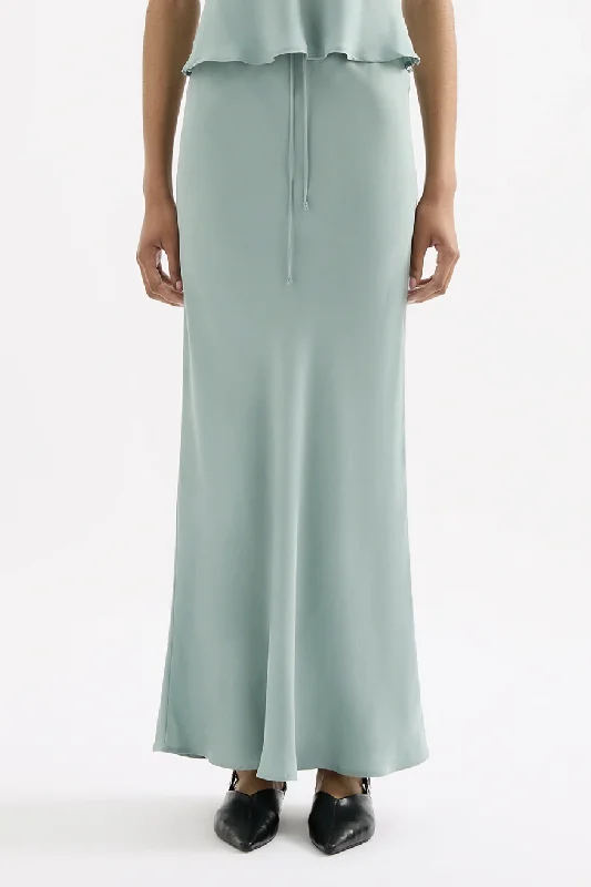 NUDE LUCY LEA CUPRO MAXI SKIRT - CAPRI spandex blend skirt