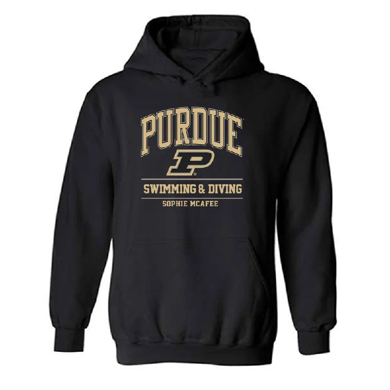 Purdue - NCAA Women's Swimming & Diving : Sophie McAfee - Classic Fashion Shersey Hooded Sweatshirt Hoodie with Pocket Utility Practical Purdue - NCAA Women's Swimming & Diving : Sophie McAfee - Classic Fashion Shersey Hooded Sweatshirt Hoodie with Pocket Utility Practical