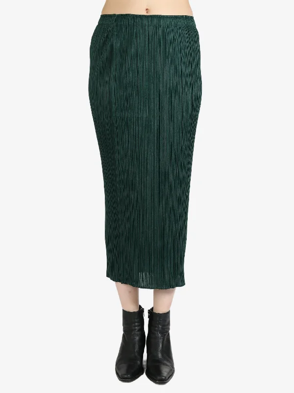 PLEATS PLEASE ISSEY MIYAKE - Women New Colorful Basics 3 Skirts flowy skirt hem
