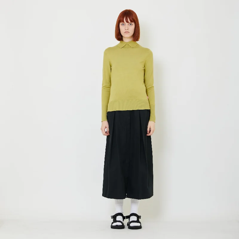 Women Rayon Maxi Skirt - Black - SW2409137B velvet skirt sumptuous
