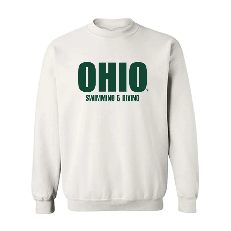Ohio - NCAA Women's Swimming & Diving : Katie Buroker - Sports Shersey Crewneck Sweatshirt Hoodie with Drop Shoulder Relaxed Streetwear