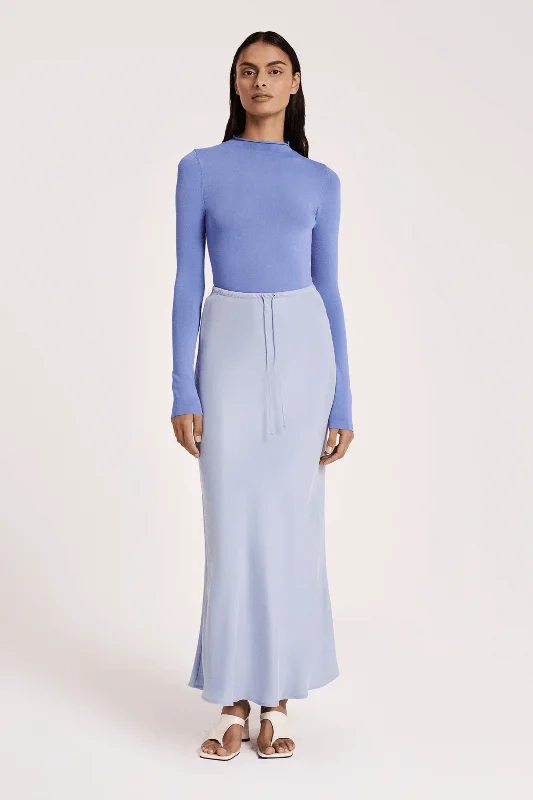 NUDE LUCY HAYZ CUPRO MAXI SKIRT - SKY boho skirt vibe