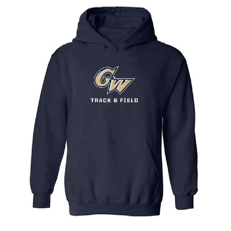 GWU - NCAA Women's Track & Field : Alana Moore - Classic Shersey Hooded Sweatshirt Oversized Hoodie Comfort Casual