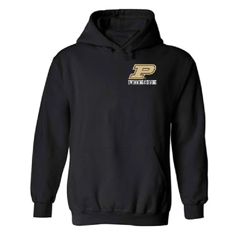 Purdue - NCAA Women's Swimming & Diving : Brooklyn Beauch - Classic Shersey Hooded Sweatshirt Hoodie with Elastic Cuffs Stretchable Comfortable Purdue - NCAA Women's Swimming & Diving : Brooklyn Beauch - Classic Shersey Hooded Sweatshirt Hoodie with Elastic Cuffs Stretchable Comfortable