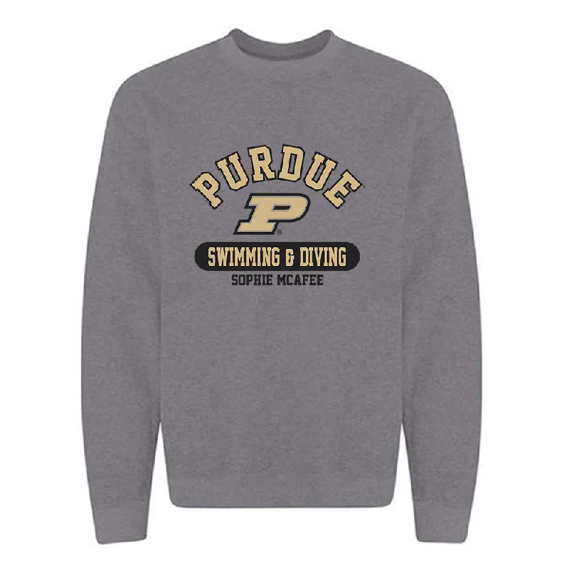 Purdue - NCAA Women's Swimming & Diving : Sophie McAfee - Classic Fashion Shersey Crewneck Sweatshirt Hoodie with Fur Luxurious Winter Purdue - NCAA Women's Swimming & Diving : Sophie McAfee - Classic Fashion Shersey Crewneck Sweatshirt Hoodie with Fur Luxurious Winter