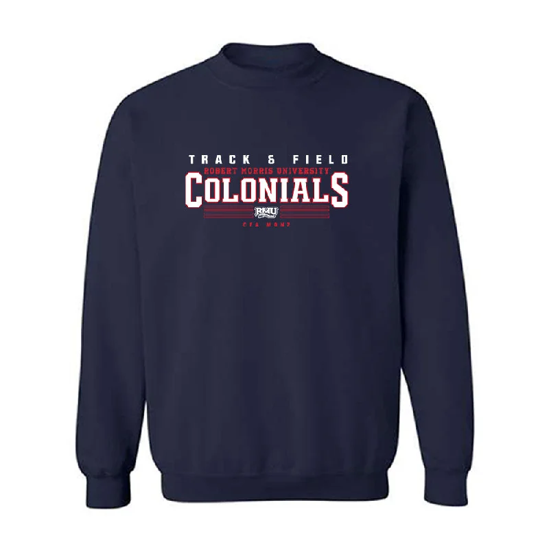 Robert Morris - NCAA Women's Track & Field : Dea Monz - Classic Fashion Shersey Crewneck Sweatshirt Hoodie with Drawstring Waist Adjustable Fitted