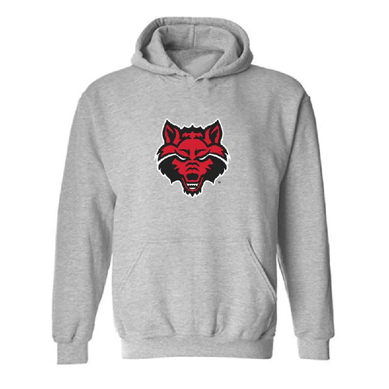 Arkansas State - NCAA Women's Track & Field : Mary Beth Bailey - Hooded Sweatshirt Hoodie with Relaxed Fit Easy Casual