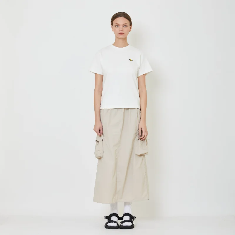 Women Nylon Maxi Skirt - Khaki - SW2401021C lace skirt feminine