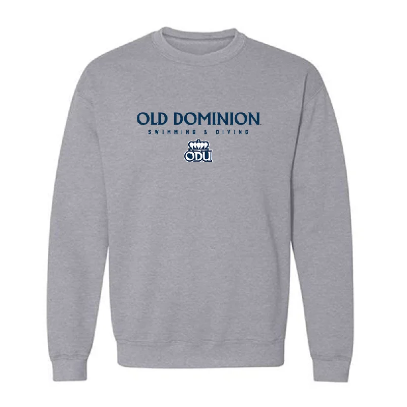 Old Dominion - NCAA Women's Swimming & Diving : Jadyn Whitt - Classic Shersey Crewneck Sweatshirt Hoodie with Raw Hem Edgy Unfinished Old Dominion - NCAA Women's Swimming & Diving : Jadyn Whitt - Classic Shersey Crewneck Sweatshirt Hoodie with Raw Hem Edgy Unfinished