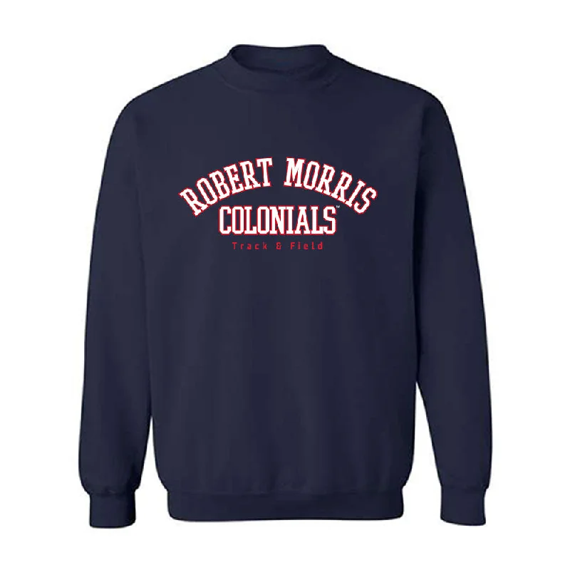 Robert Morris - NCAA Women's Track & Field : Dea Monz - Classic Fashion Shersey Crewneck Sweatshirt Hoodie with Drop Shoulder Relaxed Streetwear