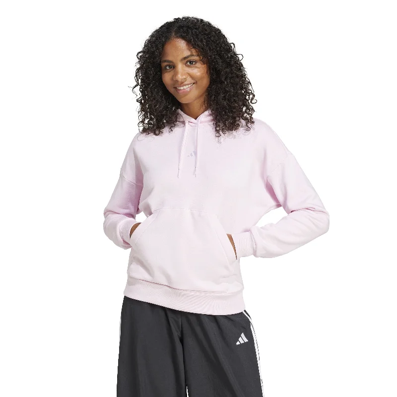 adidas Essentials Small Logo Feel Cozy Womens Hoodie Hoodie with Hem Elastic Stretchable Comfortable