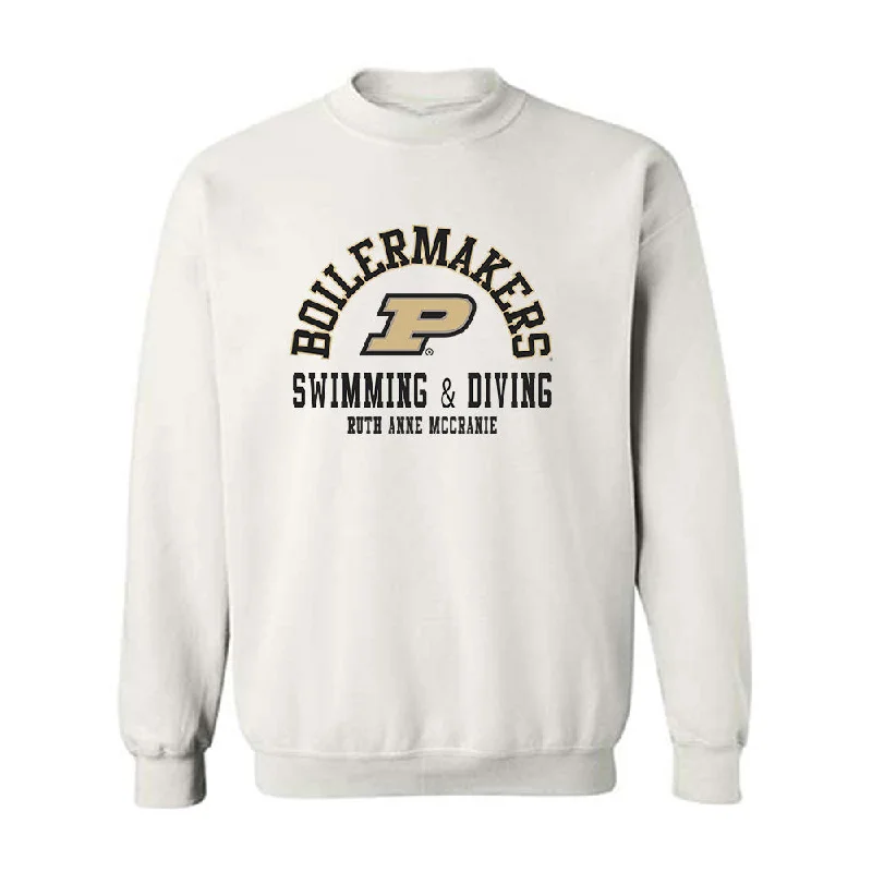 Purdue - NCAA Women's Swimming & Diving : Ruth Anne McCranie - Classic Fashion Shersey Crewneck Sweatshirt Hoodie with Reflective Safety Nightwear Purdue - NCAA Women's Swimming & Diving : Ruth Anne McCranie - Classic Fashion Shersey Crewneck Sweatshirt Hoodie with Reflective Safety Nightwear