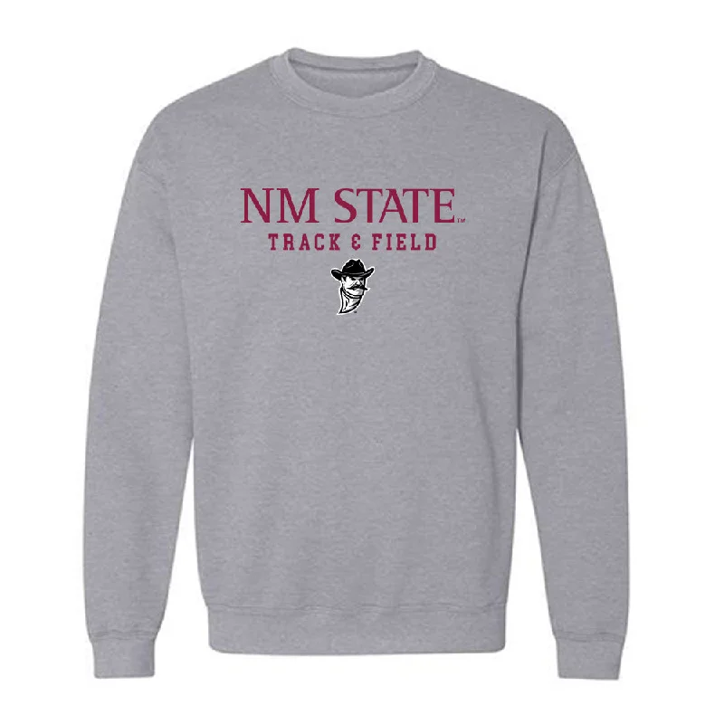 NMSU - NCAA Women's Track & Field (Indoor) : Terice Steen - Crewneck Sweatshirt Classic Shersey Hoodie with Hem Detail Decorative Unique NMSU - NCAA Women's Track & Field (Indoor) : Terice Steen - Crewneck Sweatshirt Classic Shersey Hoodie with Hem Detail Decorative Unique