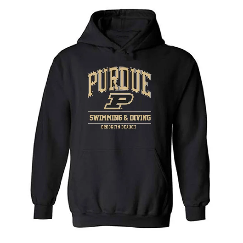 Purdue - NCAA Women's Swimming & Diving : Brooklyn Beauch - Classic Fashion Shersey Hooded Sweatshirt Hoodie with Drop Shoulder Relaxed Streetwear Purdue - NCAA Women's Swimming & Diving : Brooklyn Beauch - Classic Fashion Shersey Hooded Sweatshirt Hoodie with Drop Shoulder Relaxed Streetwear